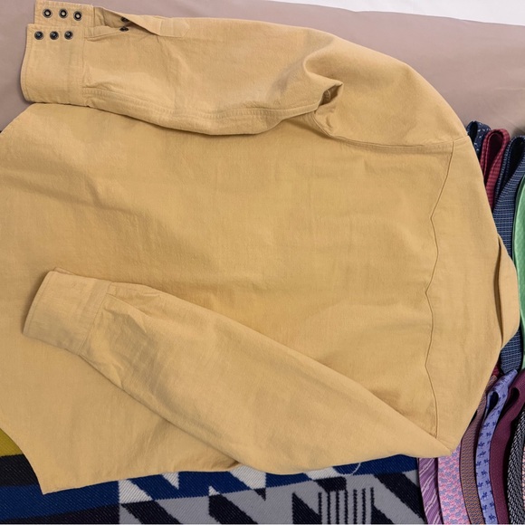 Ralph Lauren RRL Men's Mustard Button Down Shirt - Picture 3 of 8